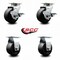 Service Caster Tool Box Caster Wheel Set 4'' Polyolefin Swivel Casters, 4PK TOOL-SCC-20S420-POB-TLB-2-R-2 - alternate 5
